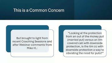 Protecting Stock Strategies - Do In the Money Covered Calls Prevent the Need for Put Protection?