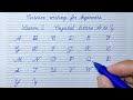 Cursive writing for beginners lesson 2  capital letters a to z  cursive handwriting practice