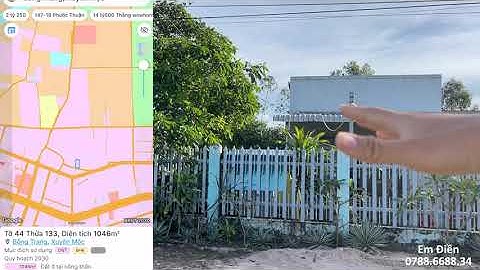 Bán Đất thổ cư ngay tring tâm xã Bông Trang giá 230 triệu - Xuyên Mộc | LH 0788668834 (Điền)