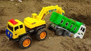 Excavator, Dump Truck, Bicycle, Crane Truck - Car toys for kids B1236V