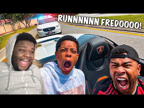 PRETTYBOYFREDO Lamborghini Race Turns Into HIGH SPEED COP CHASE !!!!! REACTION (CRAZY)