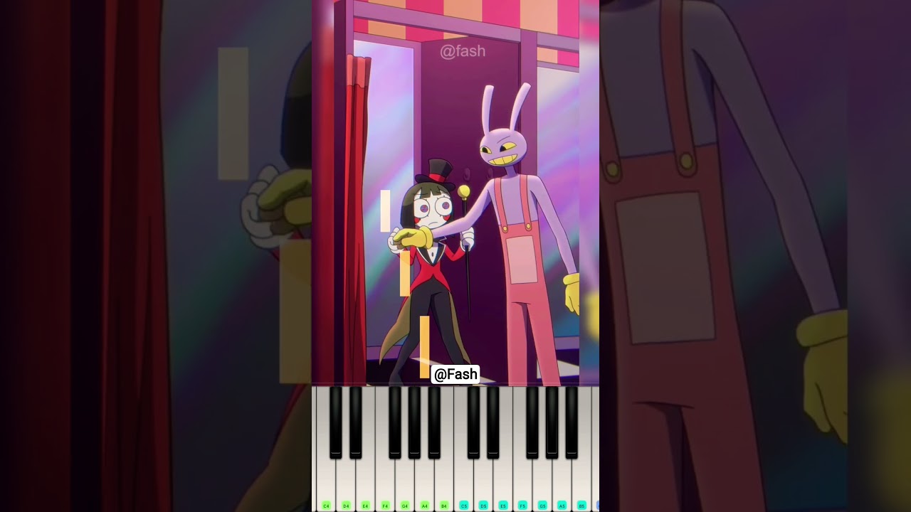 Jax Rate Pomni's New Outfit (The Amazing Digital Circus) @fash - Piano Tutorial