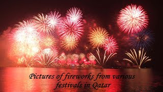 Relaxing music with beautiful pictures of fireworks in Qatar screenshot 2