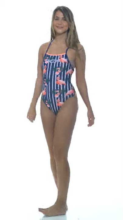 Amanzi Women's Flocking Fabulous Tie Back One Piece Swimsuit | SwimOutlet.com