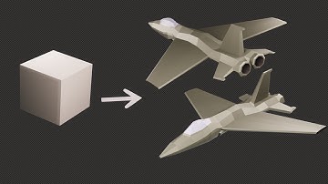 Blender 3.2 | Low Poly Jet Modeling [Speed Modeling - Demo]