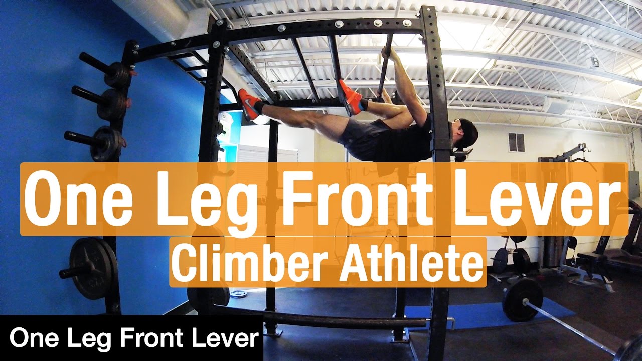 One Leg Front Lever - Climber Athlete - YouTube