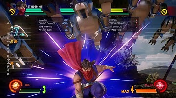 MARVEL VS. CAPCOM: INFINITE - Dumbass braindead Strider combo