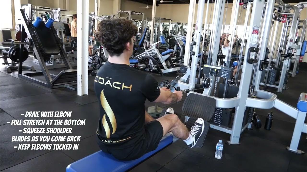 HOW TO DO SEATED ROW YouTube