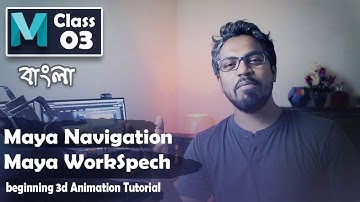 Maya ViewPort Navigation and Viewport Display Modes   3d animation Basic Tutorial Class 03   Bangla