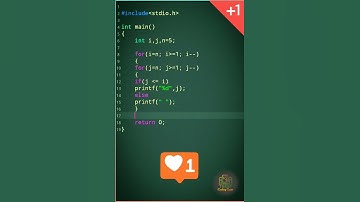 #110🖥Easiest way to print these patterns📚c language tutorial#shorts #coding