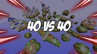 40 vs 40 KALE SAVAŞI! Minecraft BED WARS