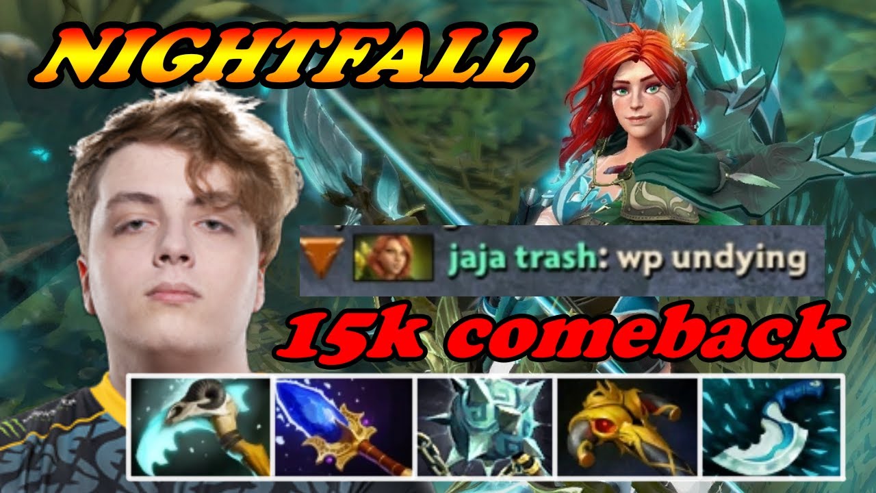 Nightfall compliments this Undying in Windranger 15k comeback | 7.33 Immortal Best Ranked Gameplay