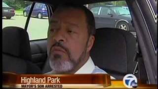 Highland Park Mayors Son Arrested.