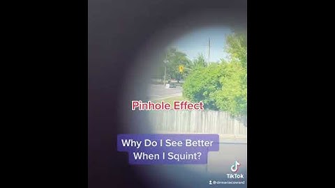 Why Do I See Better When I Squint? #eyes #squint