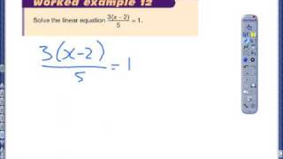 Solving more complex linear equations