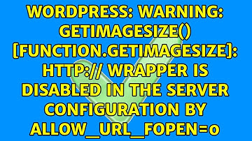Warning: getimagesize() [function.getimagesize]: http:// wrapper is disabled in the server...