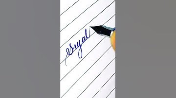 writing a name "Sujal Chhetri" in cursive #shorts