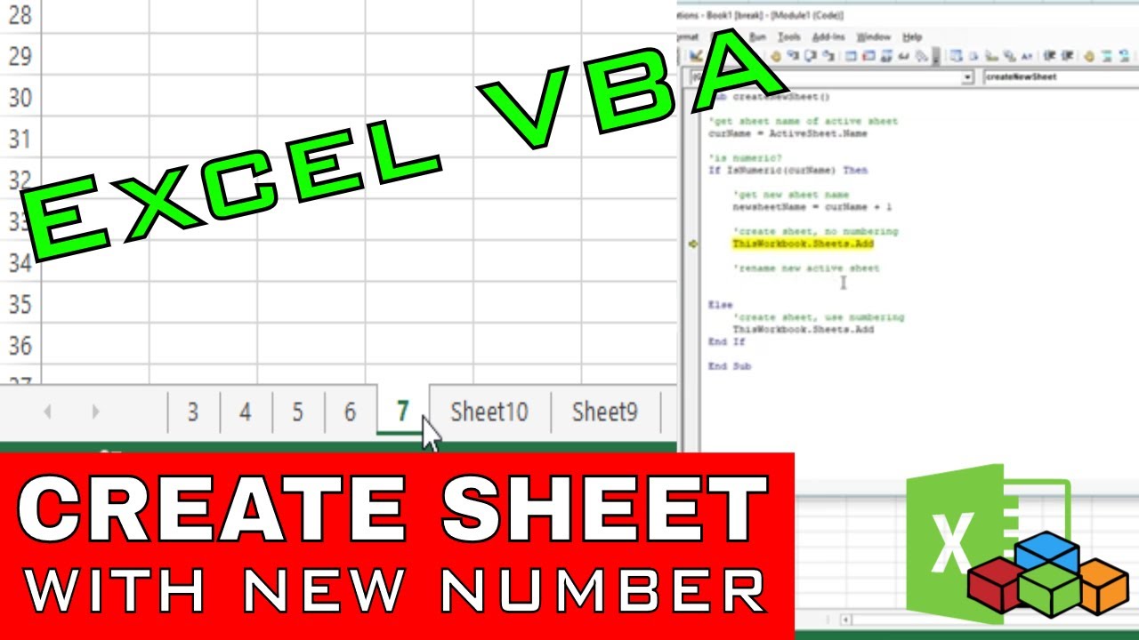 Rename New Sheets Based On Current Sheet Name Excel Vba Youtube