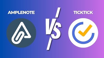 Amplenote vs TickTick - 2025 Comparison