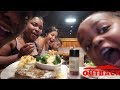 OUTBACK STEAKHOUSE MUKBANG W/ MY WHOLE FAMILY !!!!