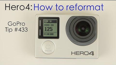 Hero4: How To Reformat Memory Card- GoPro Tip #433 | MicBergsma