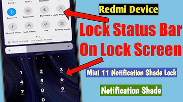 Remove Status Bar From Lock Screen Redmi|| Notification Shade On Lock Screen Miui 11