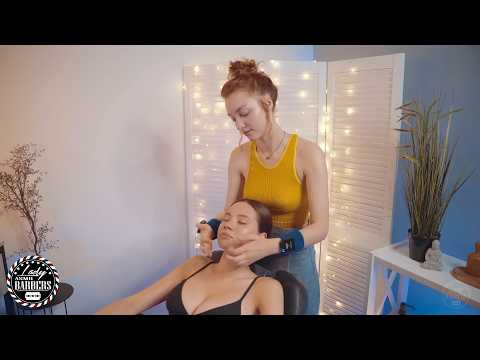 Floating Serenity ASMR Massage by Barber Lady Angelica for Skinny Girls