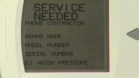 DXM2 Unit Fault Code 2 - High Pressure