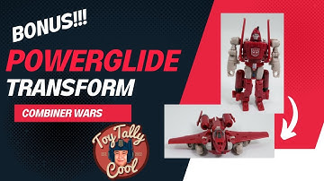 Bonus Transformation guide Aerialbot Combiner Wars Powerglide!
