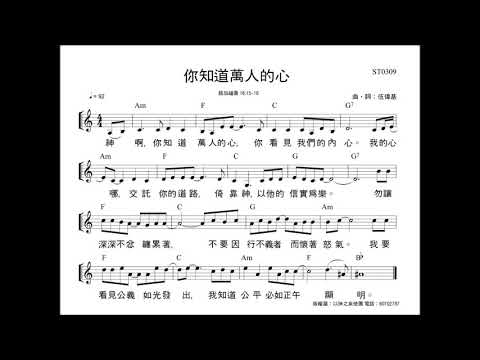 你知道萬人的心 伍偉基 詩篇37:1-6，路加福音16:15-16