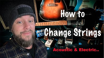 How to change guitar strings. The BEST way. Acoustic, electric, fixed bridge or floating.