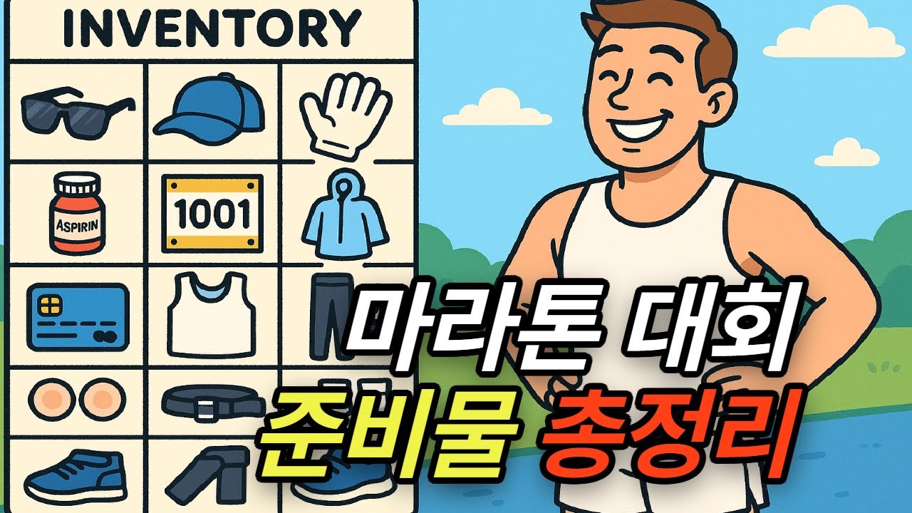 마라톤 대회 준비물 총정리