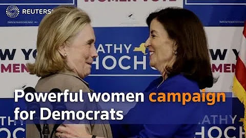 Harris, Clinton, Hochul rally in New York