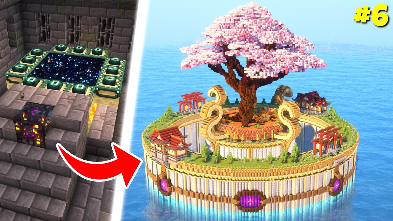 I Transformed the END PORTAL in Minecraft Hardcore - YouTube
