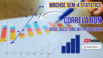 Correlation coeffiecient Important and basic questions those can come in exam #wbchse #statistics