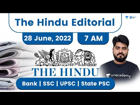Download The Hindu Newspaper Editorial Analysis | 28 June 2022 | Vishal Parihar | Bankers Way