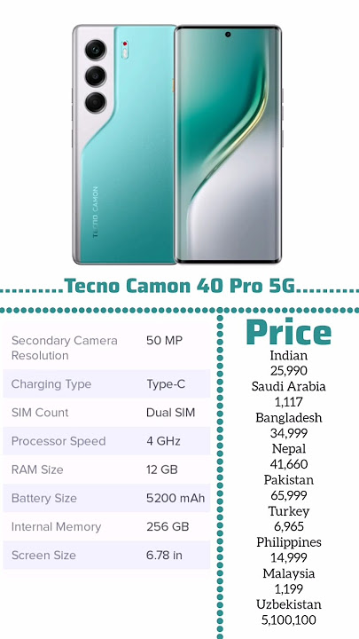 Tecno Camon 40 Pro 5G Review #phonereview #tecno #tecnocamon40pro