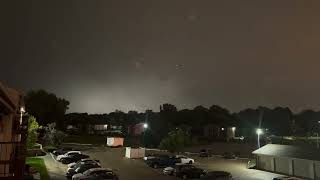 Major thunderstorm in Omaha, Nebraska