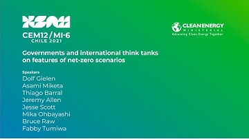 CEM12: Governments and international think tanks on features of net-zero scenarios