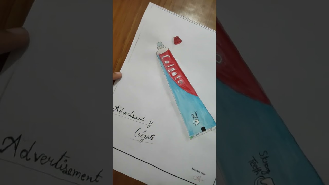 Colgate advertisement drawing 