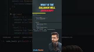What is the callback hell in javascript #javascript #tricky #question #callback #hell  #shorts