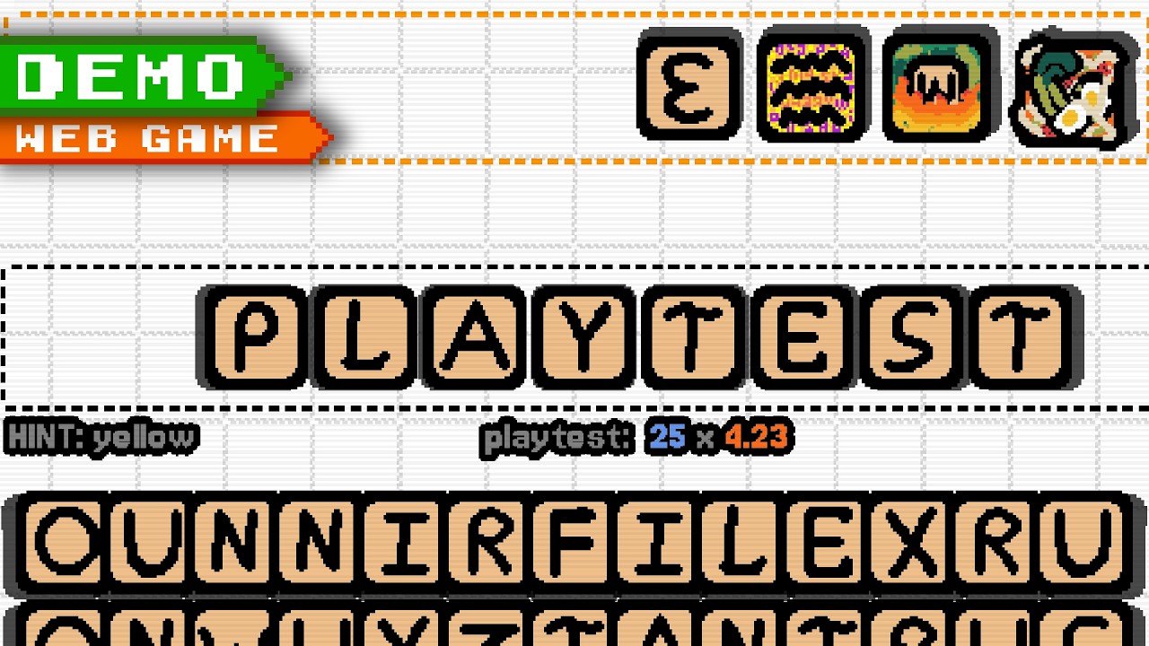 Matched words turn into powerups! - Let's playtest Wordpetition