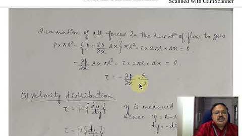 Lecture Video_18ME43_Module 3_Laminar Flow 1_Yogananda