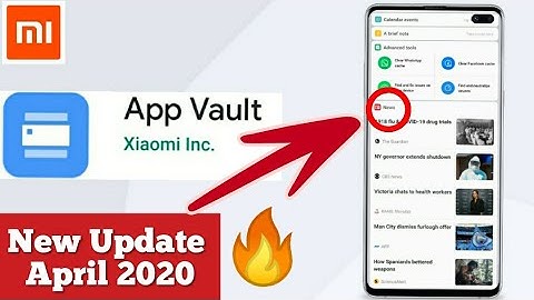 Miui App vault new update April 2020|App vault news|Digital Avatar