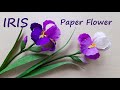 Cách làm hoa Diên Vỹ bằng giấy nhún | How to make Iris flower by crepe paper | Góc nhỏ Handmade