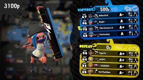 Exactly 1 minute and three clips ||Splatoon 2 [rainmaker]