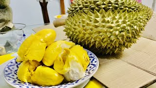 How To Cut Durian Fruit Puang Manee Easy At Home Thai King Of Fruit Food Good Taste