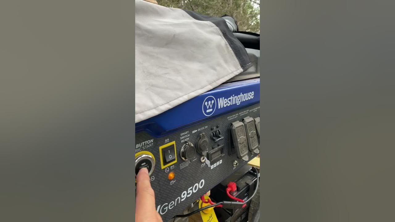 How to turn on Westinghouse WGEn 9500 Generator? YouTube