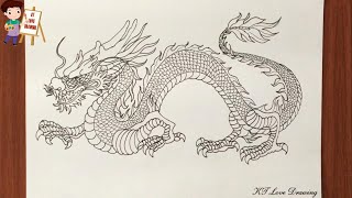 Vẽ con Rồng / Vẽ rồng / How to Drawing a Dragon