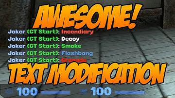 CSGO INSANE TEXT MODIFICATION TUTORIAL!!